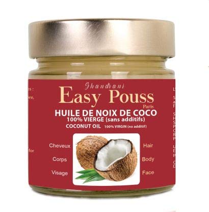 Easy Pouss Huile de noix de coco 100 % vierge (sans additifs) – 200 ml