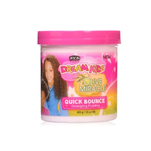 African Pride Dream Kids Olive Miracle Quick Bounce Hair Detangling Pudding 425 g