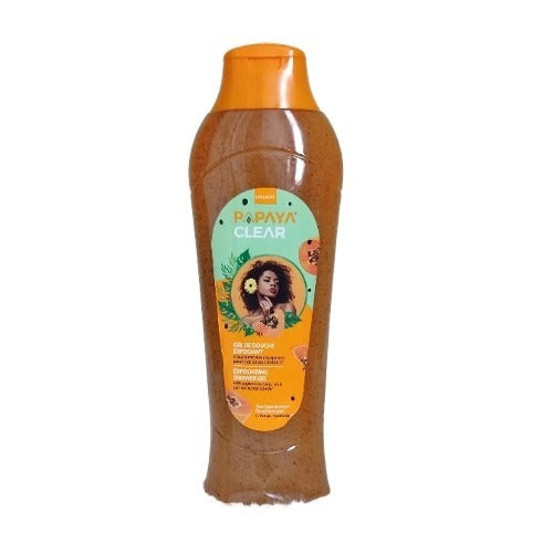 PAPAYA CLEAR Exfoliating Shower Gel with Papaya Enzymes & apricot Kernel Powder