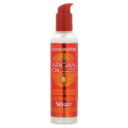 Creme Of Nature ARGAN OIL Smooth & Shine Blow Out Crème 226ml