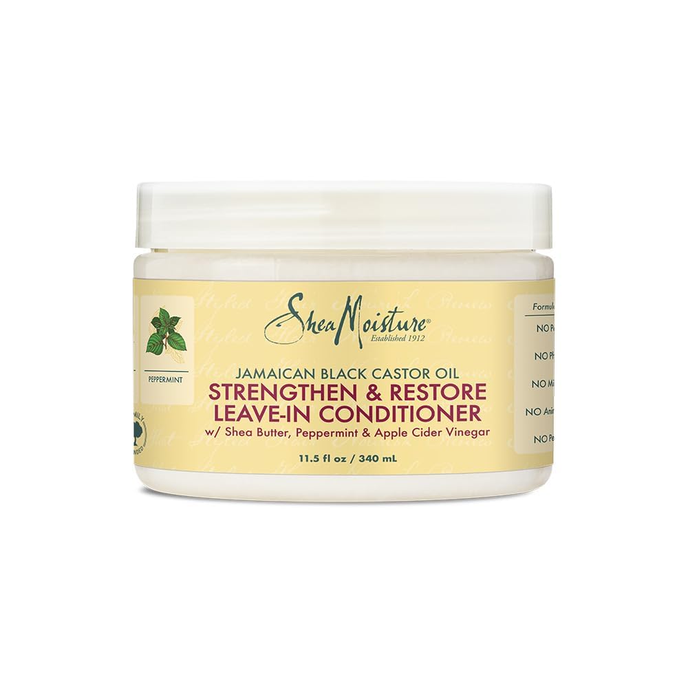 Sheamoisture Strengthen & Restore Leave-In Conditioner Jamaican Black Castor Oil, 340 ml