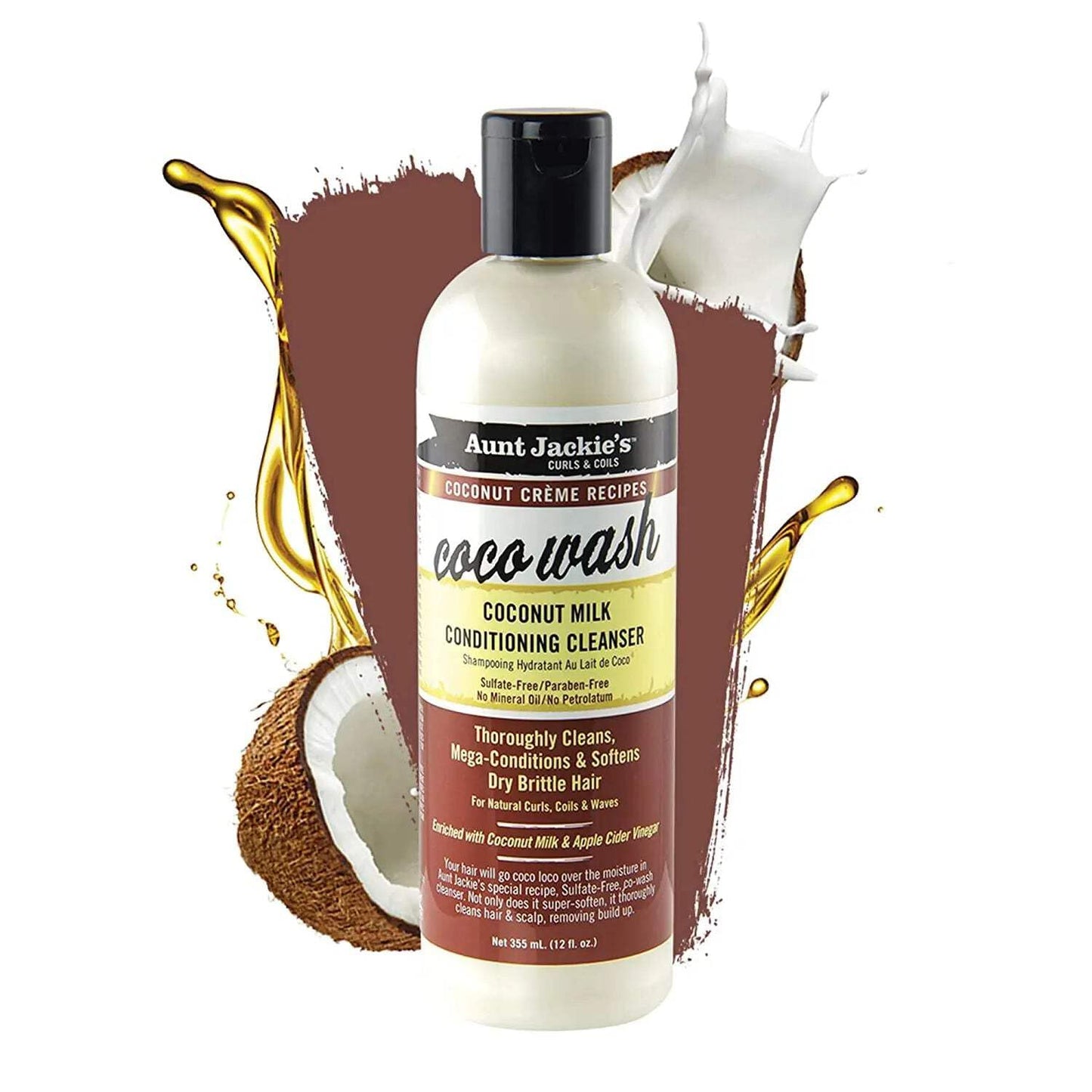 Aunt Jackie's Coco Wash Coconut Milk Conditioning Cleanser 355ml