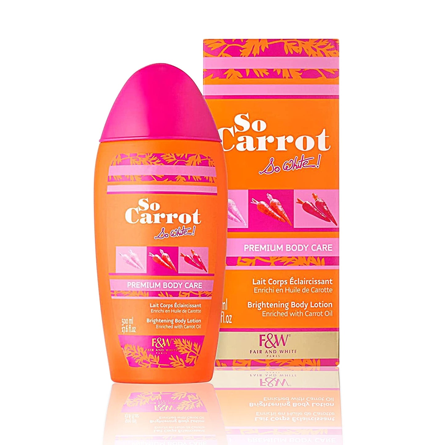 Fair And White So Carrot So White Premium Body Care 500 ml