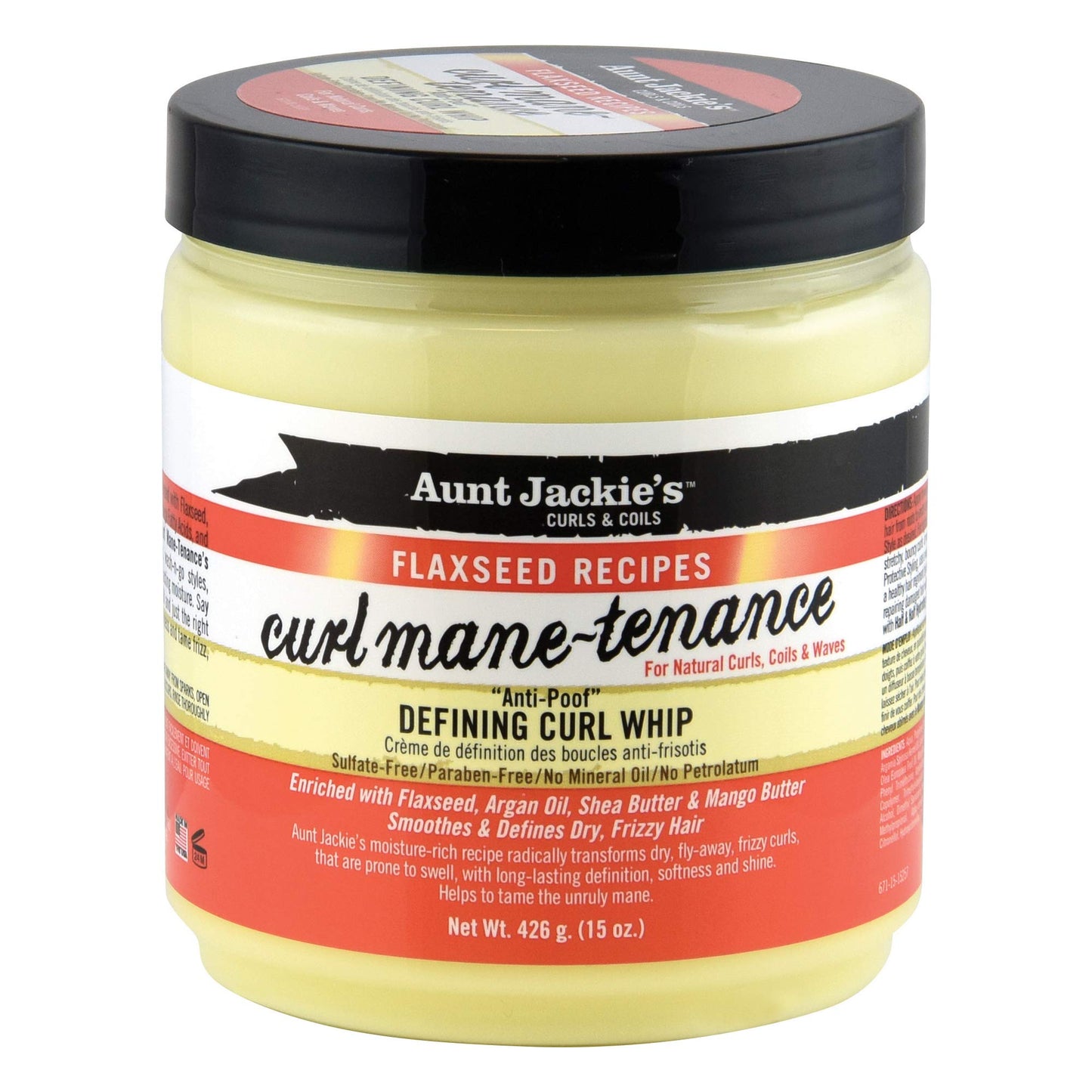 Aunt Jackies 426 g Flaxseed Mane Tenance Defining Curl Whip