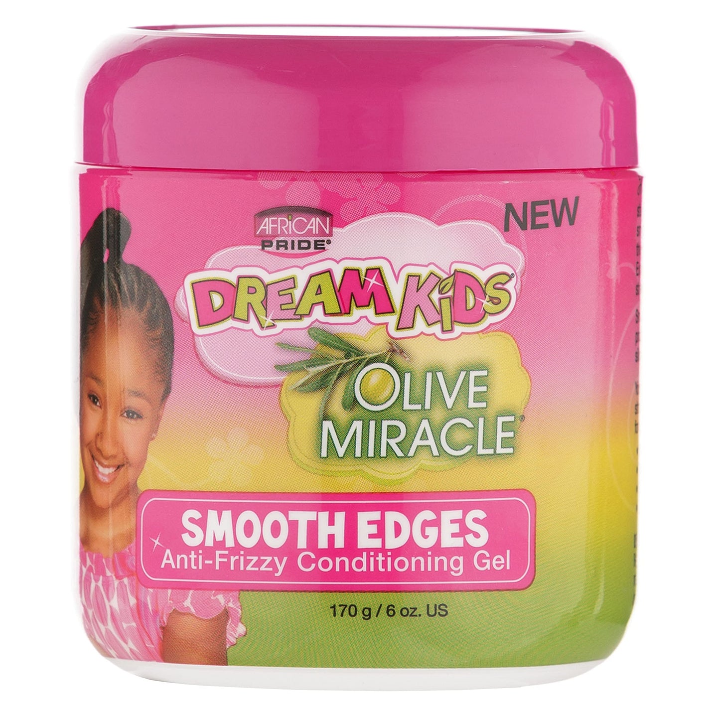 African Pride Dream Kids Olive Miracle Anti-Frizzy Conditioning Gel Smooth Edges 170 g