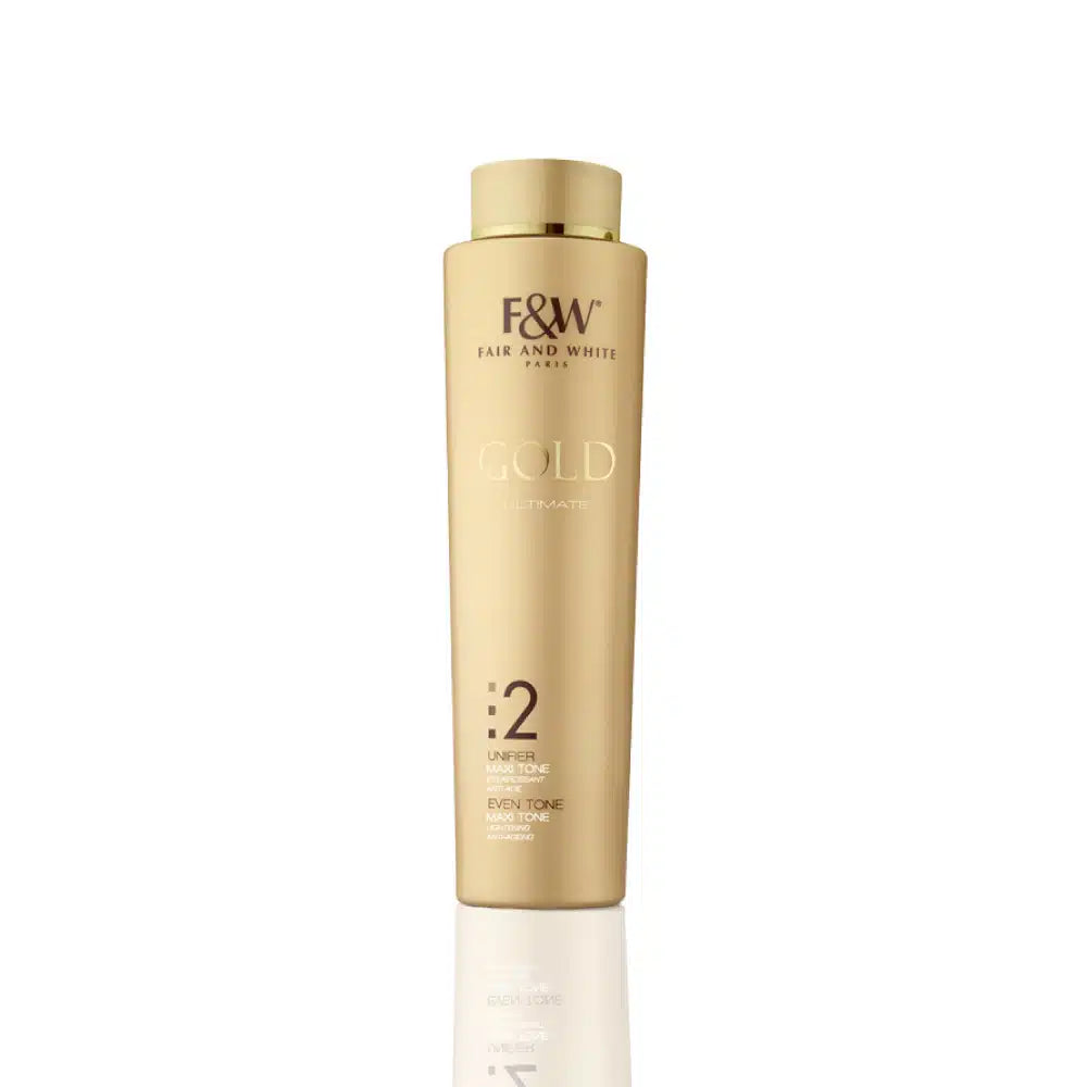 FAIR & WHITE: 2; GOLD ULTIMATE MAXITONE LOTION 350ML