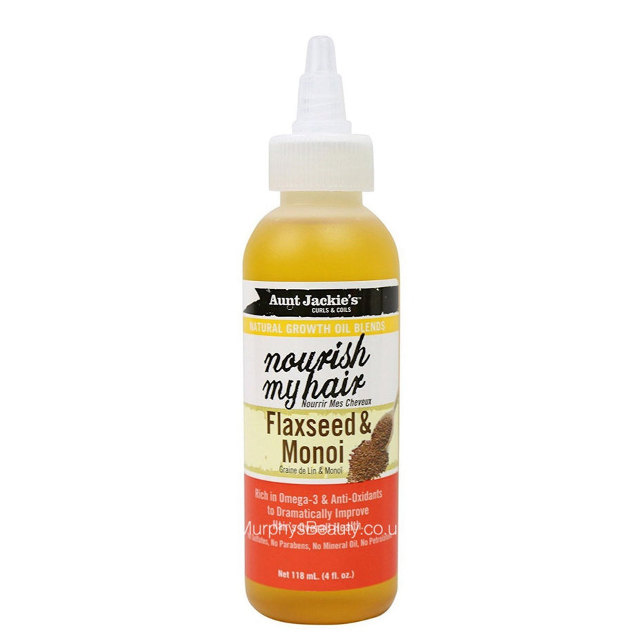 Naturalistic Products - Aunt Jackie's Growth Oil Nourish My Hair Flaxseed and Monoi 4oz