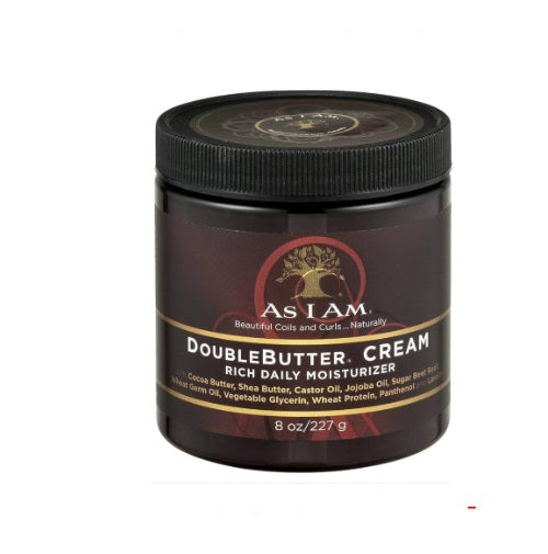 As I Am Double Butter Rich Daily Moisturizer Cream, 8 Oz