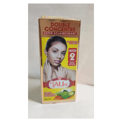 LAIT ET DOUBLE CONCENTRÉ PEAU JAUNE SUPER CLARIFIANT DES ACIDES DES FRT